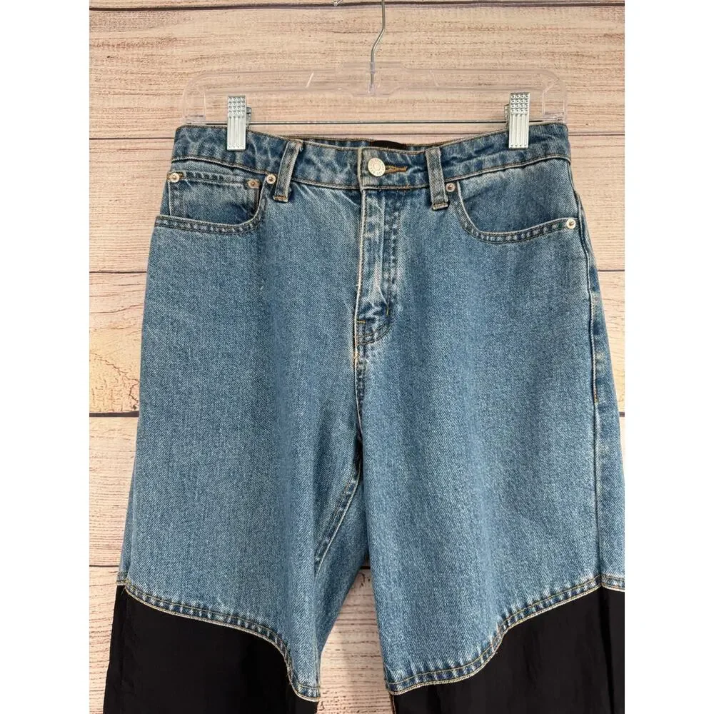 BDG Urban Outfitters Jeans Womens 25‎ Patchwork Nylon Panel Jogger Denim Pants